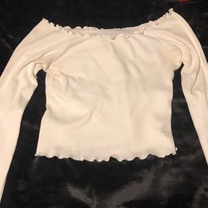 Off the shoulder long sleeve